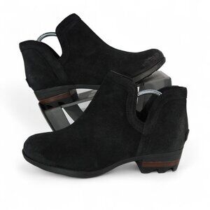 Sorel Lolla Cut-Out Ankle Booties Women's 7.5 Black NL3379-010